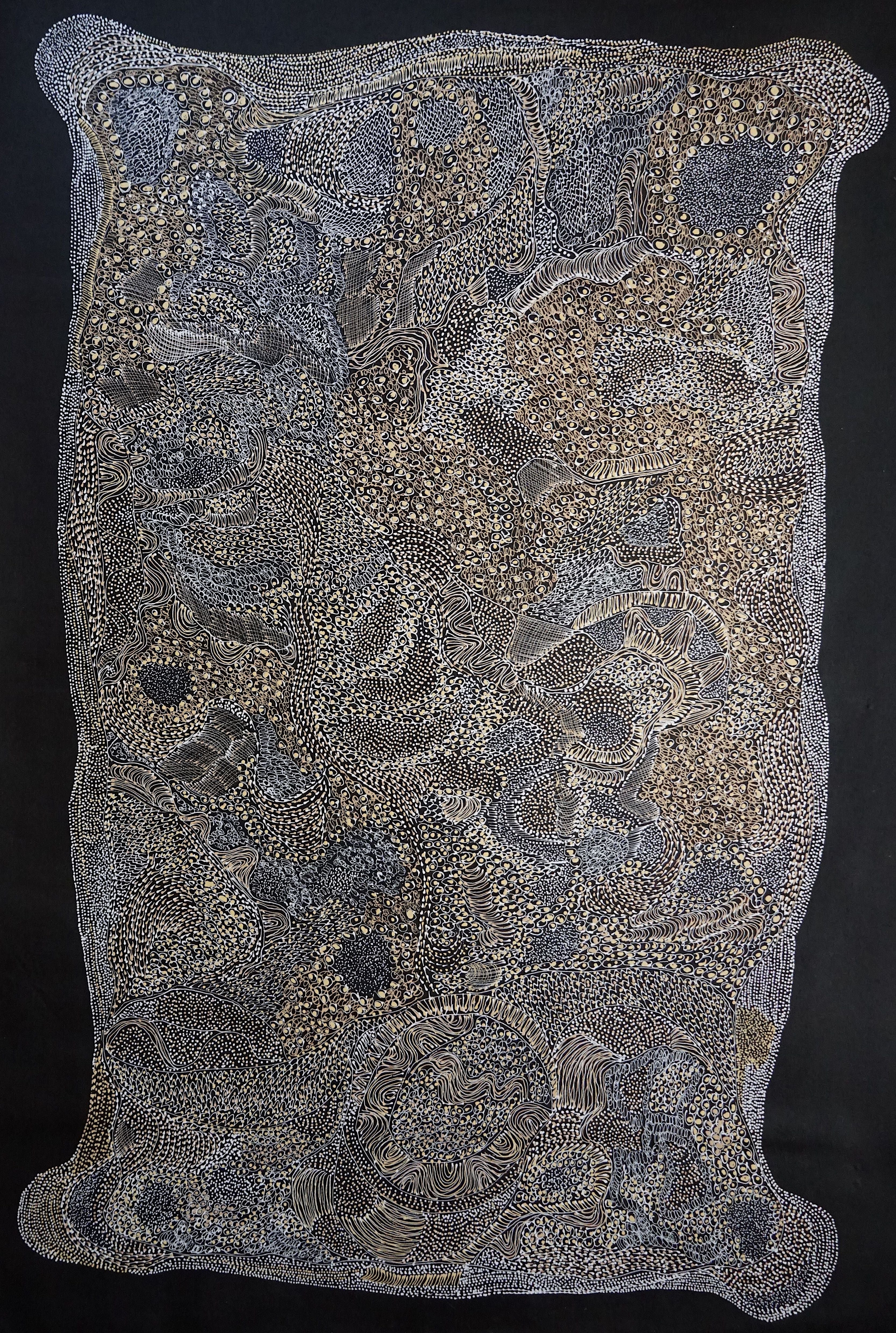 Title:  Nginttaka - Perentie, size 1800 x 1200 mm.