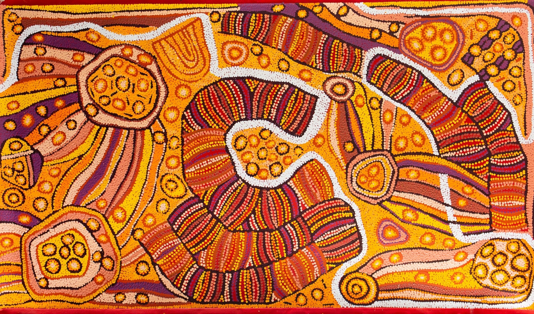 Title: Marripinti (Grandmothers Country), size 830 x 1640 mm.